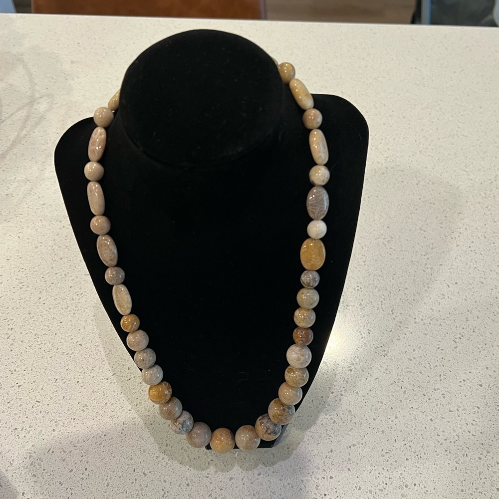 NIB- Jay King fossilized coral necklace